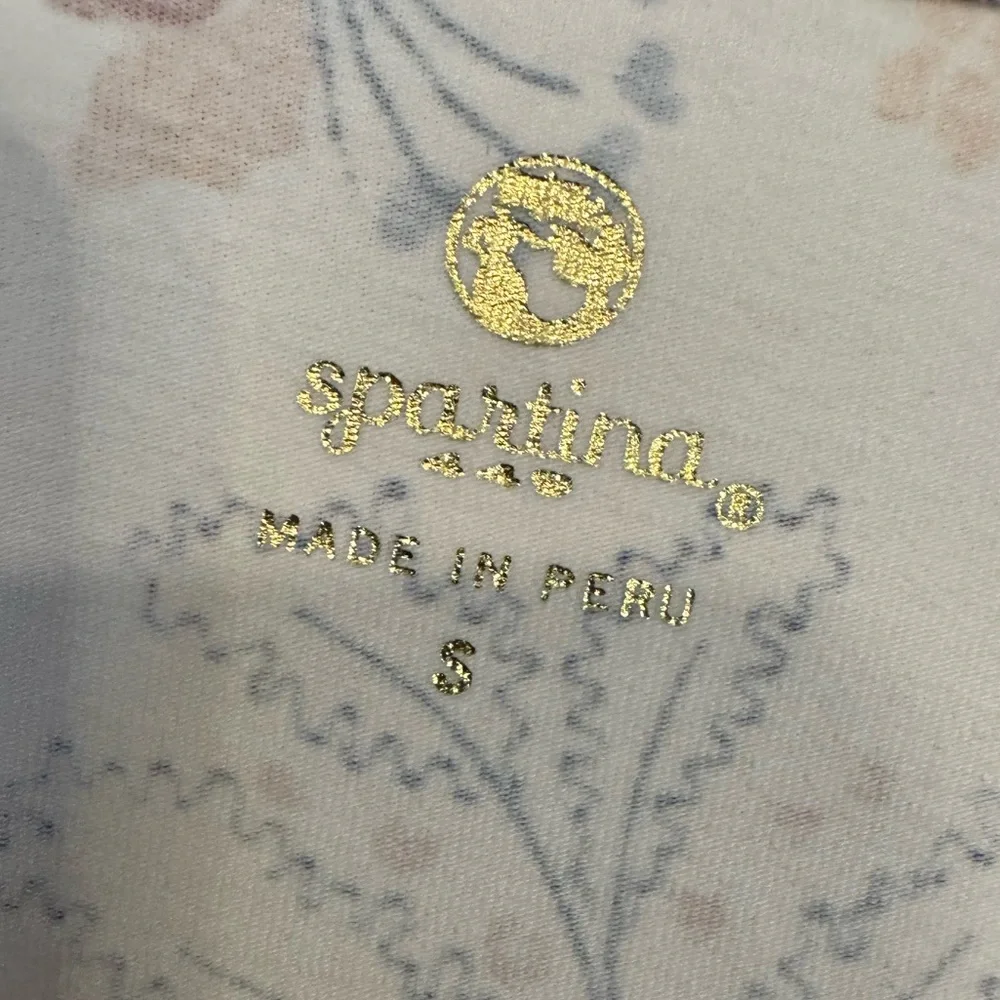 Spartina Alisa Wrap Dress - Cream Parade Floral Vine‎ Size small - Picture 4 of 4